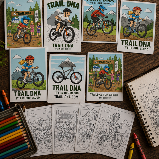 TrailDNA Kids’ MTB Colouring Pack