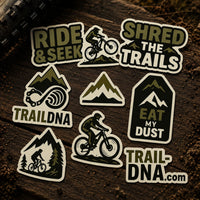 TrailDNA 9-Piece MTB Sticker Pack
