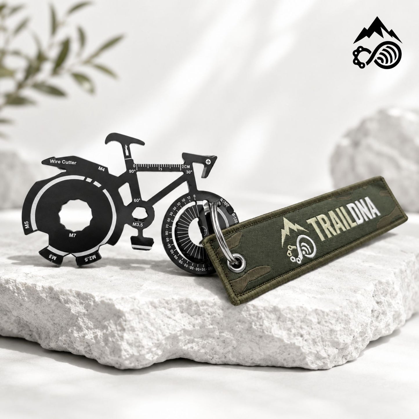 TrailDNA 20-in-1 Bike Multi-Tool + Woven Keyring