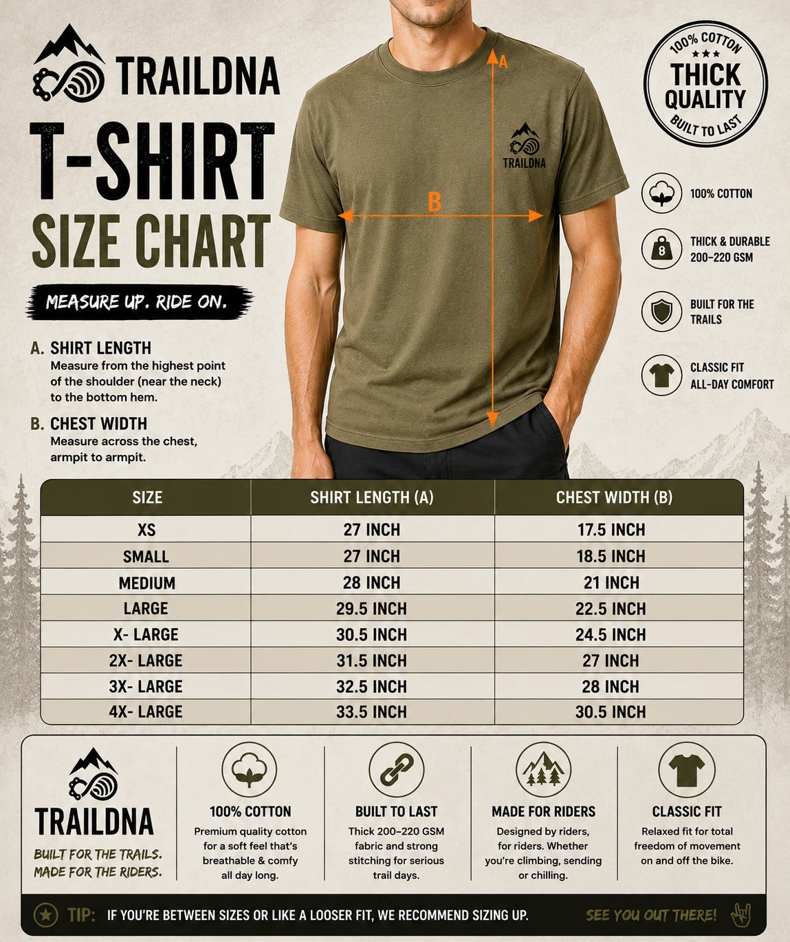 TrailDNA “Ride Fast. Live Wild.” Limited Edition T-Shirt
