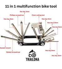 TrailDNA 11 - in - 1 Multifunction Bike Tool - TrailDNA - Mtb