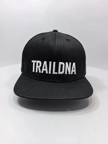 TrailDNA Baseball Cap – Black with White - TrailDNA - Mtb
