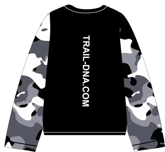 TrailDNA White Camo MTB Jersey — Limited Edition